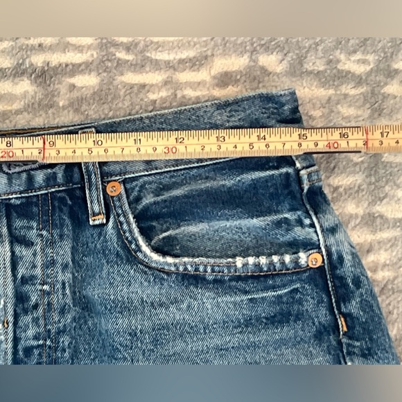 Agolde Blue Jean Shorts - Picture 7 of 12